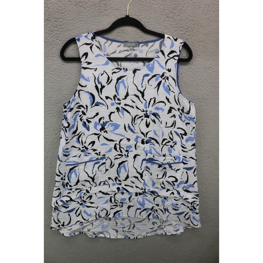 Habitat Sleeveless Hi Lo Tunic-Size Small-Pockets-Breathable